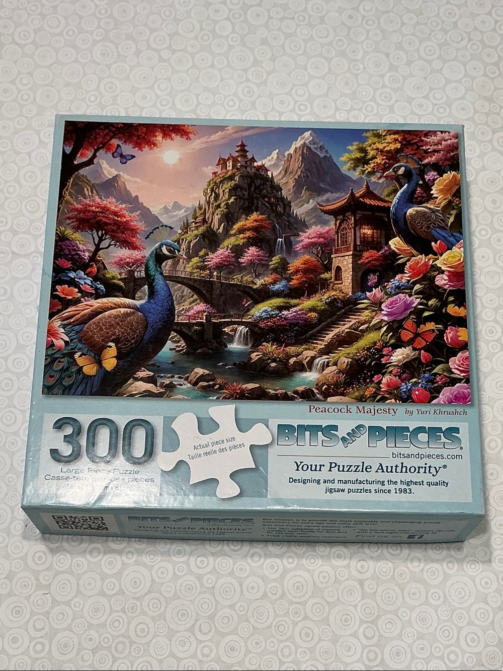 Bits and Pieces 'Peacock Majesty' 300-Piece Jigsaw Puzzle - Multicolor
